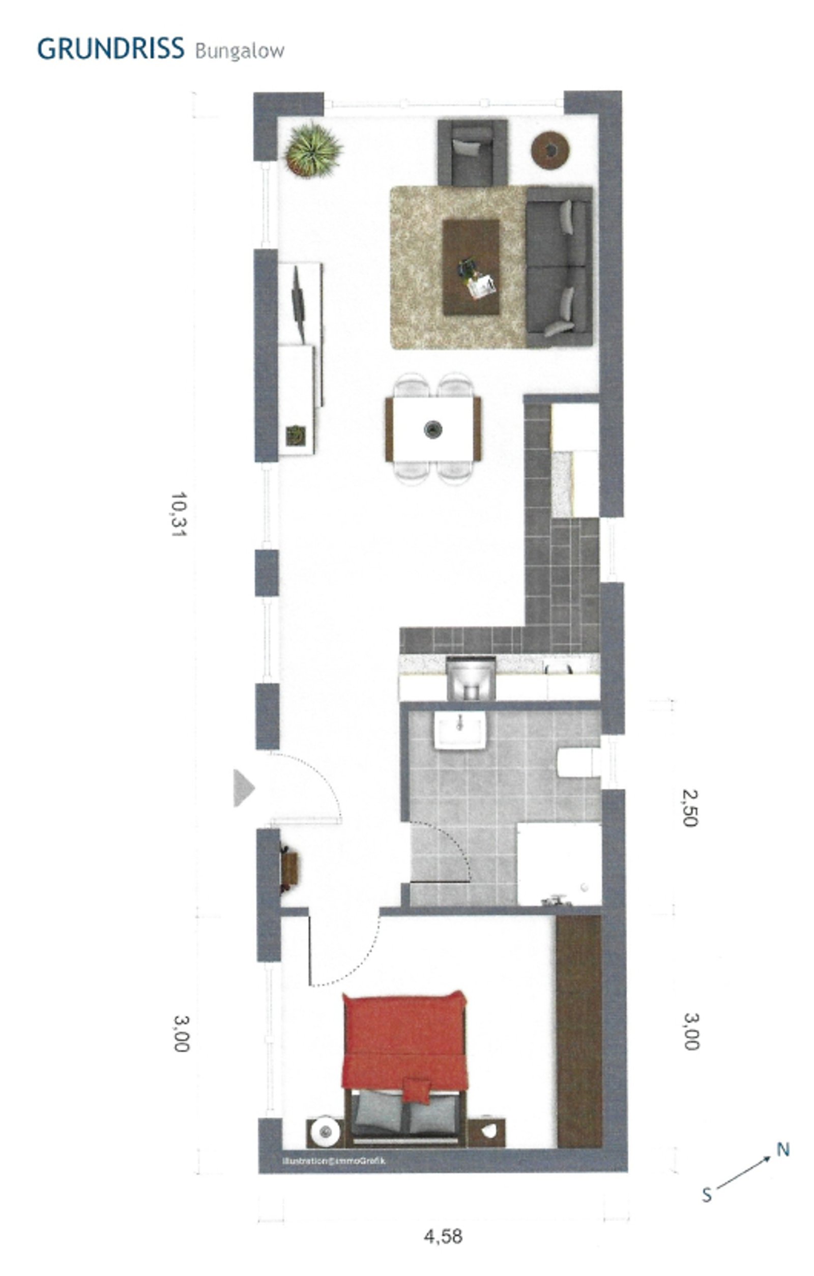 Grundriss Ferienwohnung Möwe Grundriss Ferienwohnung Möwe